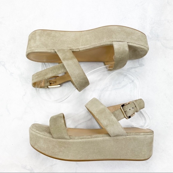 [Sergio Rossi] Classic Suede Platform Sandals - Picture 6 of 7